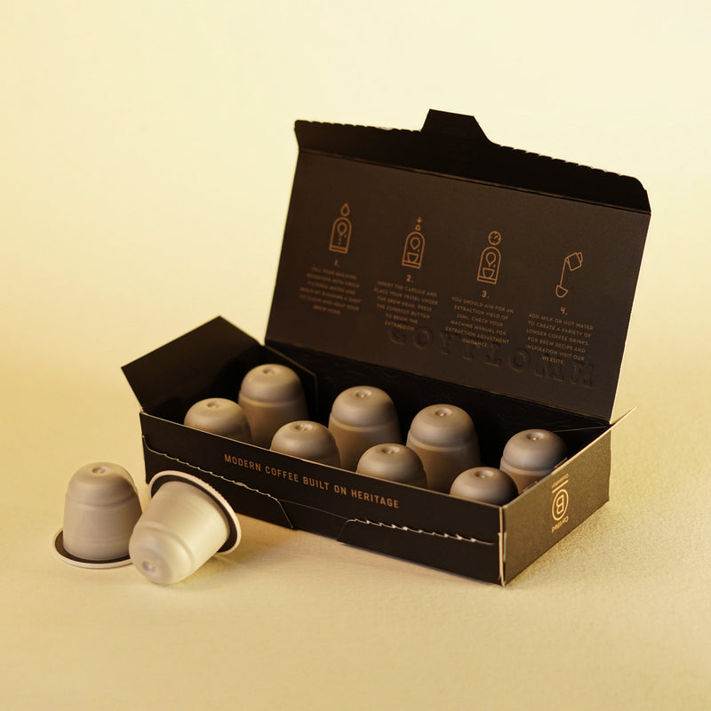 Black Gold No3 Coffee Pods Capsules Nespresso Box